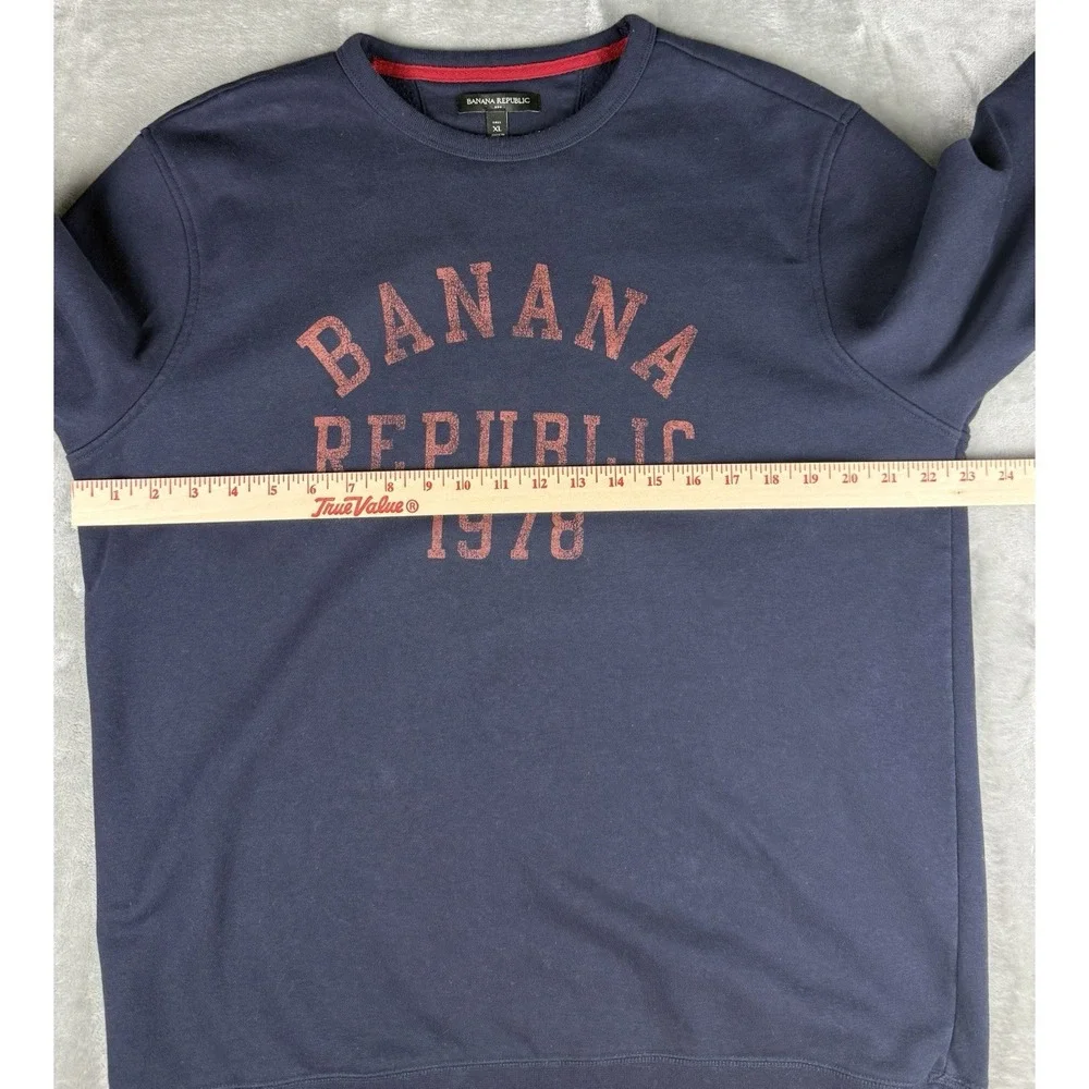 Banana Republic 1978 Crewneck Sweatshirt Navy Blue XL Tall